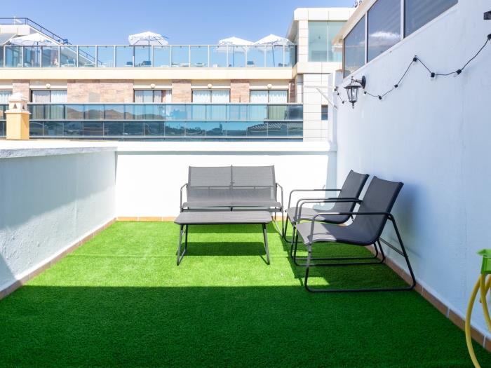 Apartamento con terraza en la playa